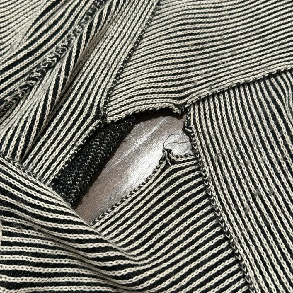 ❤️BKE❤️Flyaway Open Weave Cardigan Sweater - Black, Gray - Picture 7 of 7